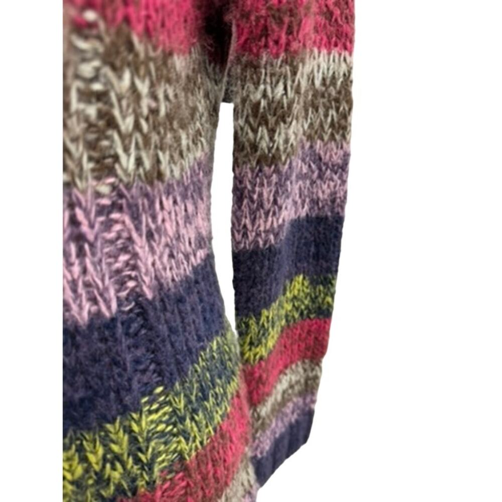 "NEW DIRECTION",Colorful, Size M , Soft‎ and Fuzzy ,MOHAIR?,Cowl Neck Sweater - Picture 2 of 9